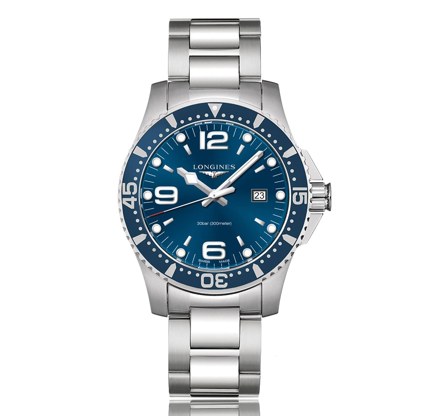 Hydroconquest Black Dial Men's 44mm Watch L38404566