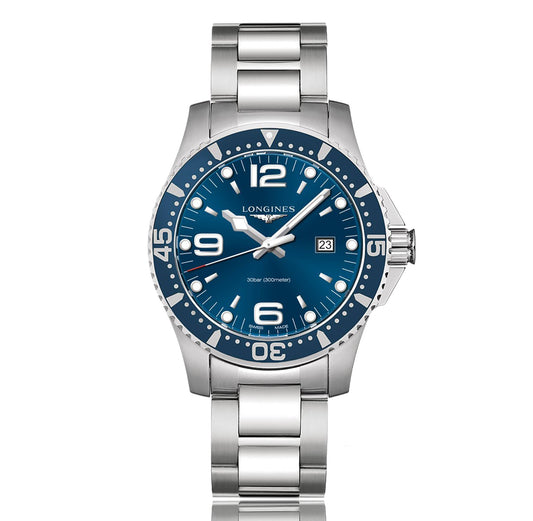Hydroconquest Black Dial Men's 44mm Watch L38404566