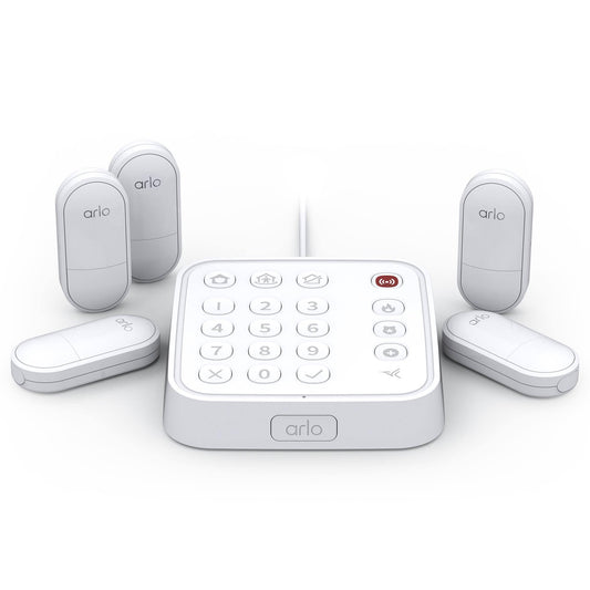 Home Security System With Wired Keypad Sensor Hub And 5 Sensors