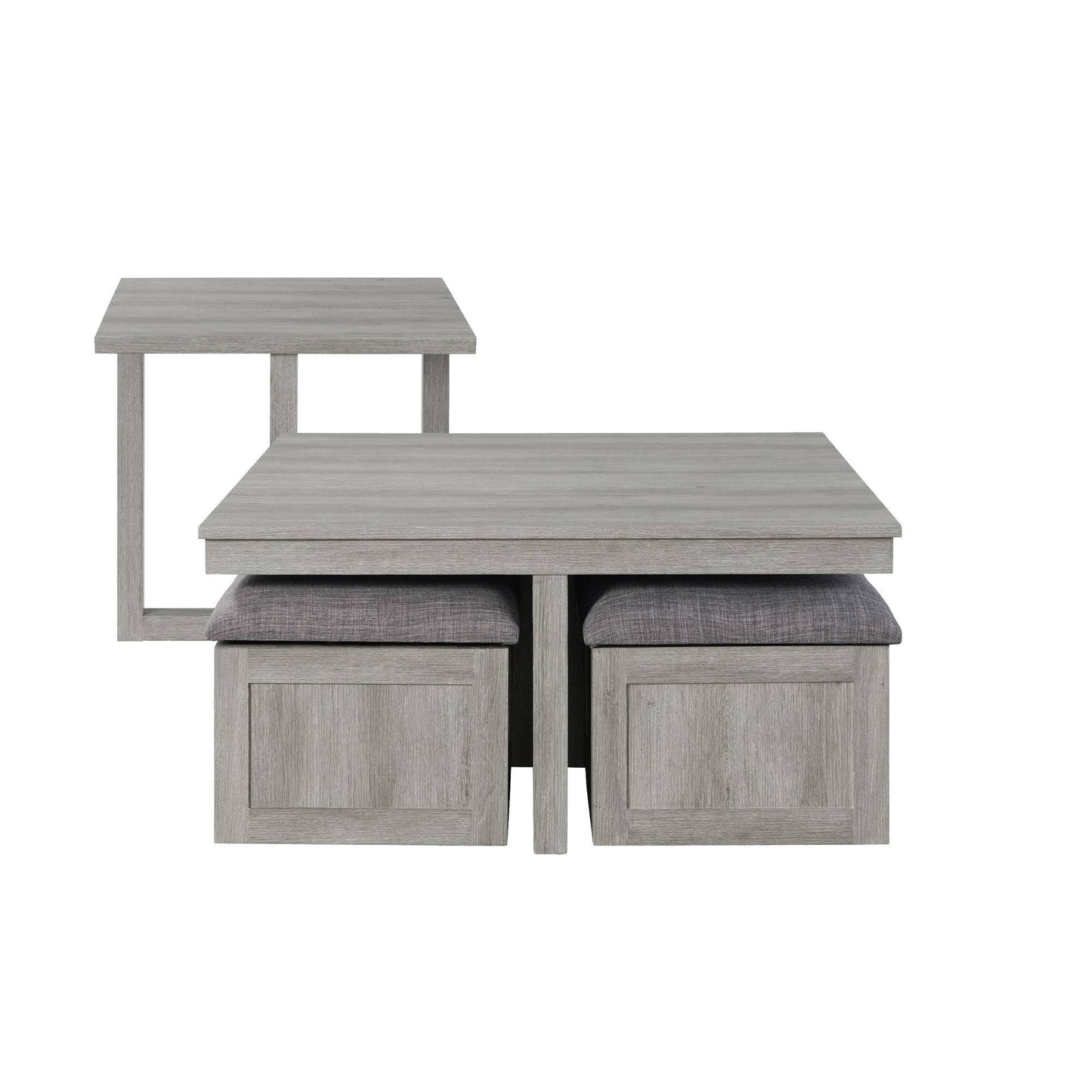 House Furnishings Dawson 2pc Occasional Set In Grey