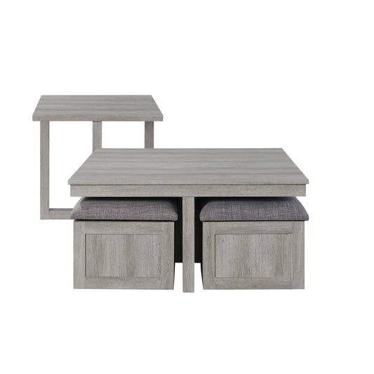 House Furnishings Dawson 2pc Occasional Set In Grey