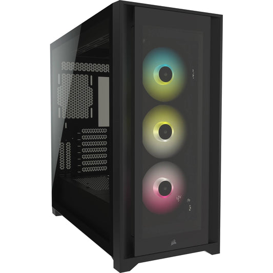 Icue 5000x Rgb - Tempered Glass Mid-Tower Atx Pc Case - Black