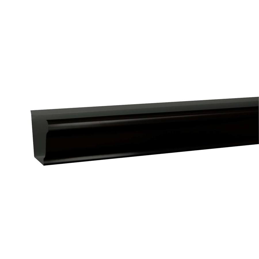 Home Products 5 In. X 10 Ft. Black Aluminum K-Style Gutter