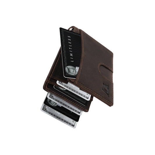 Hybrid Classy Brown Rfid Protected, Minimal Front Pocket Wallet
