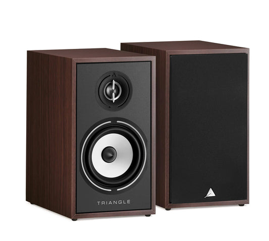 Hifi Bookshelf Speakers - Borea Br02, Walnut, Pair