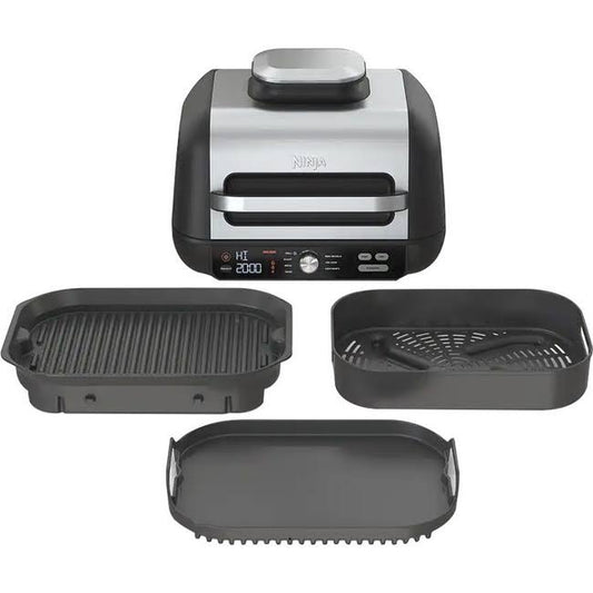 Ig601 Foodi Xl 7-In-1 Indoor Grill Combo With 12 Piece Knife Set, Size: 7 In
