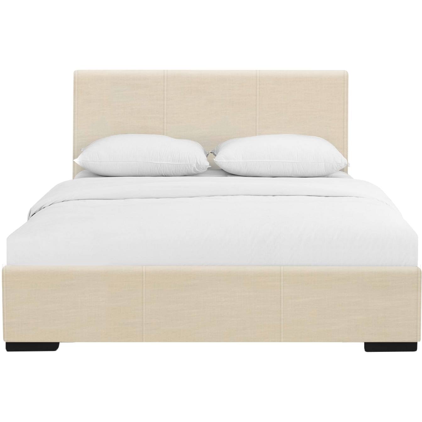Hindes Beige Twin Platform Bed In Off-White | 86959