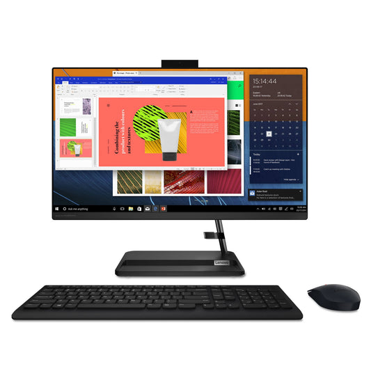 Ideacentre Aio 3 Desktop, 23.8" Fhd Ips Touch 250 Nits, Ryzen 5 5500u, Amd Radeon Graphics, 8gb, 512gb, Win 11 Home