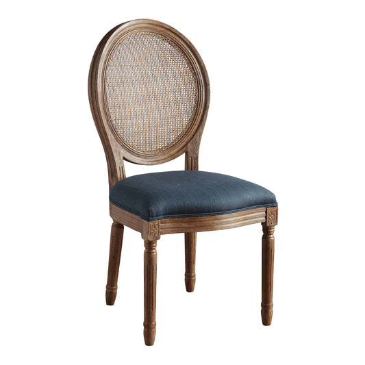Home Furnishings - Stella Oval Back Chair - Azure