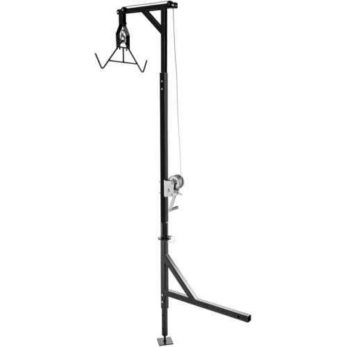 Hitch Mounted Deer Hoist Hitch Game Hoist 400lbs Winch Swivel W/ Gambrel