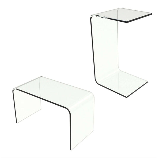Home M022013 Acrylic Side Table - Clear