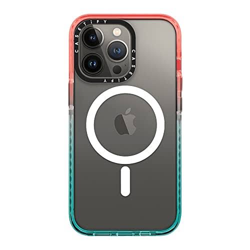 Impact Case Compatible With Magsafe For Iphone 13 Pro - Pink Blue Clear