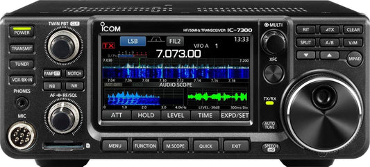 Ic-7300 Hf/50mhz 100w Base Transceiver With Rt Systems Programming Software And Cable And Ham Guides Tm Quick Reference Card Bundle!!