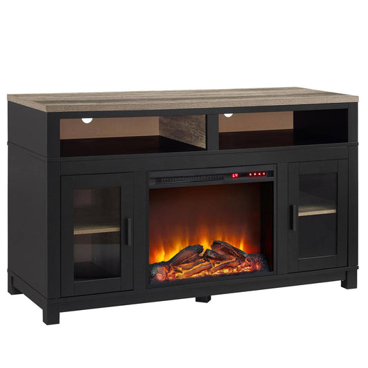 Home Carver Electric Fireplace 60" Tv Stand Black
