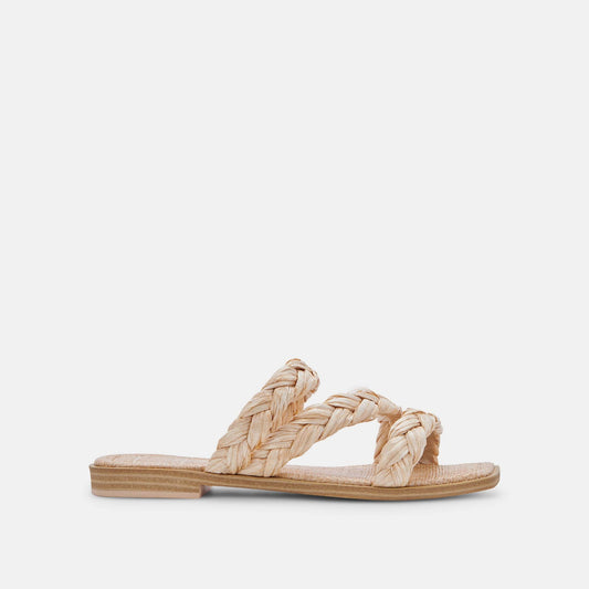 Iman Women's Shoes Light Natural Raffia : 8.5 M
