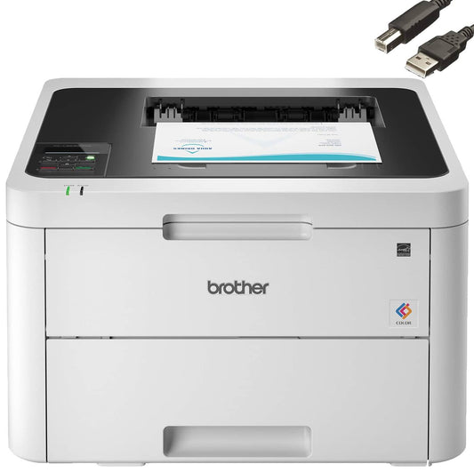 Hl-L3230cdw Compact Digital Color Laser Printer, Wireless Printing, Automatic Duplex Printing, Built-In Wireless, 256 Mb, 25 Ppm, 250-Sheet, W