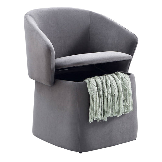 Hills Furniture Flip-Back Accent Chair Grey