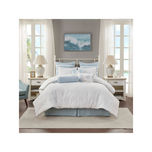 House - Crystal Beach Comforter Set - King - White