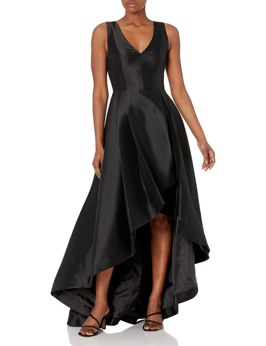 High-Low A-Line Gown - Black 8