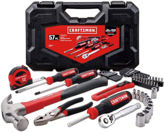 Home Tool Kit / Mechanics Tools Kit 57-Piece Cmmt99446