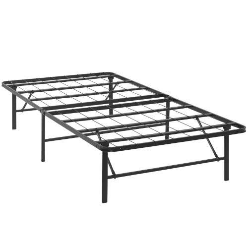 Horizon Stainless Steel Metal Bed Frame, Brown, Twin