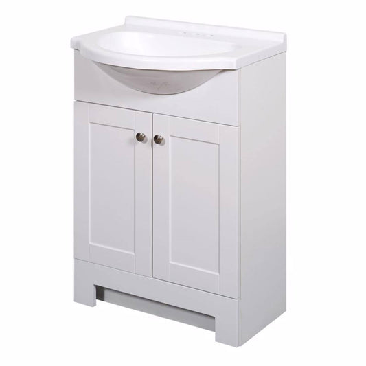 Home 4001988 24 X 16 X 35.5 In. Single Bathroom Vanity White