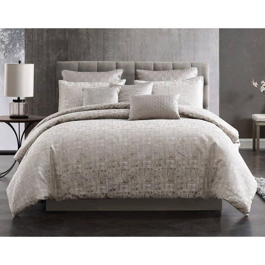 Home Genoa 10 Piece King Comforter Set - Gray