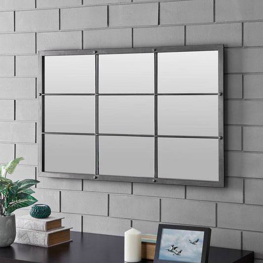 Homestead Manor Window Mirror - Gray