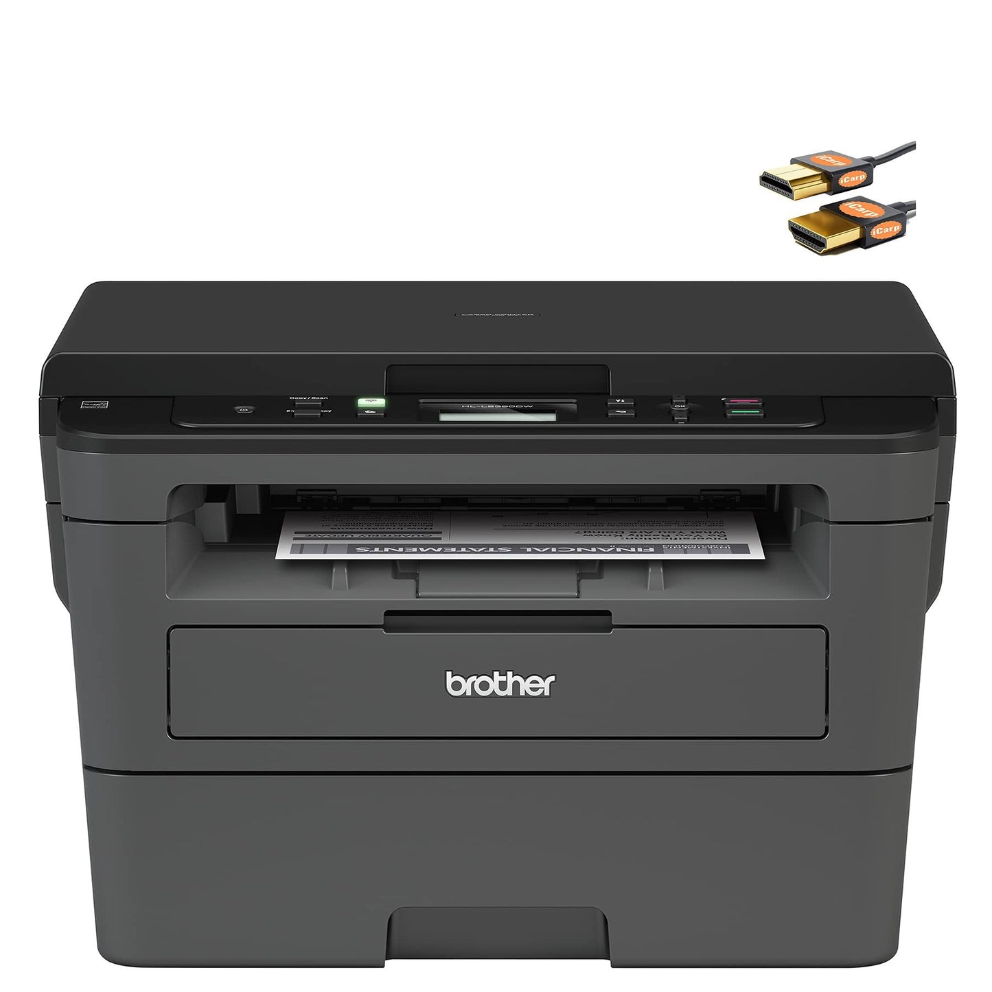 Hl-L23 90dw Series Compact Wireless Monochrome Laser All-In-One Printer - Print Scan Copy - Mobile Printing - Auto Duplex Printing - Up To 32