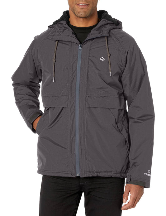 I-90 Sherpa Lined Rain Jacket, Men's Black