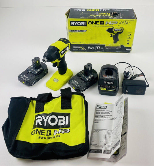 Hp 18v Brushless Cordless Compact 1月4日 In. Impact Driver Kit With -2 1.5