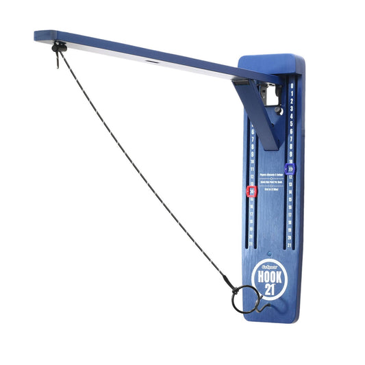Hook 21 Wall Mounted Ring Swing Game With Foldable Arm - Play Indoors Or Outdoors