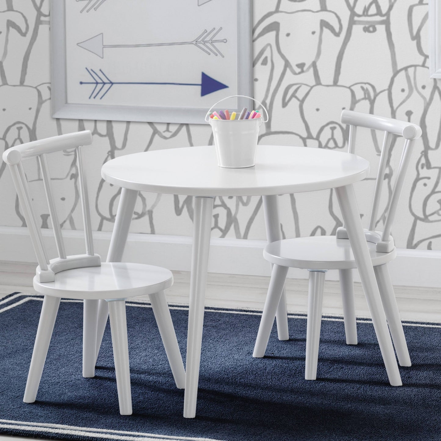 Homestead 3-Piece Table And Chair Set In White