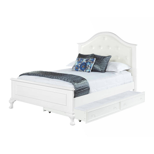 House Jenna White Full Panel Bed With Trundle