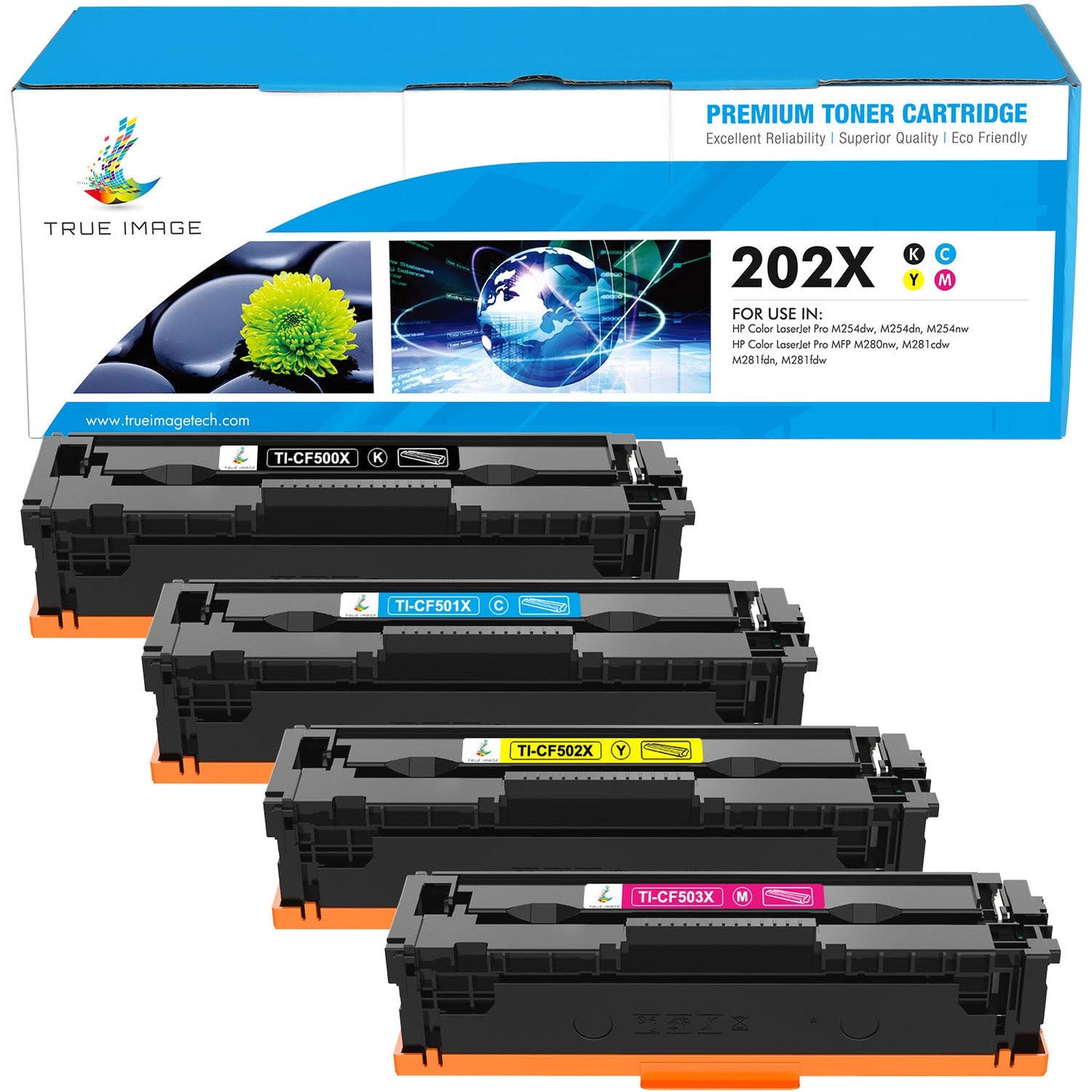 Hp 202x Toner Cartridges 4-Pack | Hign Yield