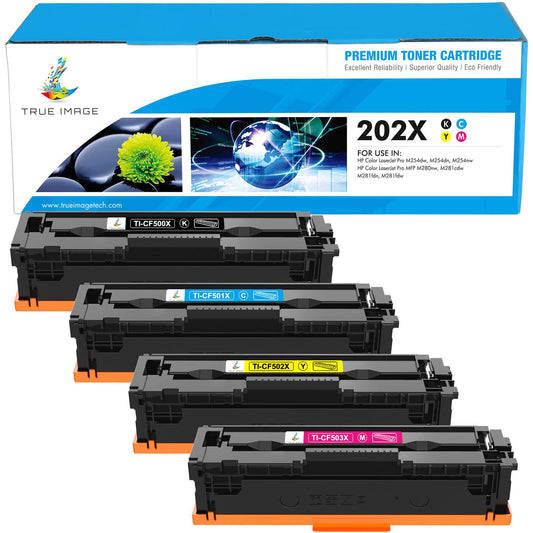 Hp 202x Toner Cartridges 4-Pack | Hign Yield