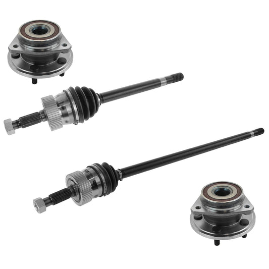 Hub Bearing & Cv Joint Axle Kit Lh Rh Set Of 4 For Jeep Grand Cherokee Bha52930