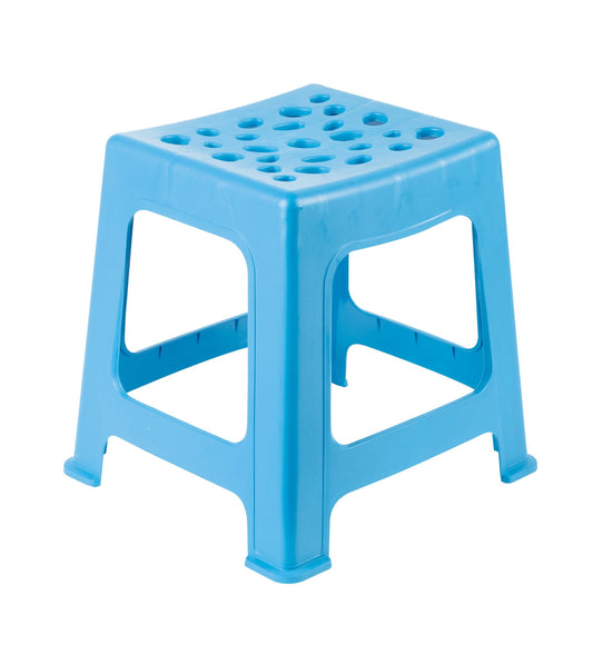 Home Light Duty Plastic Stools 2pk (12.5in Height, Lime Green)