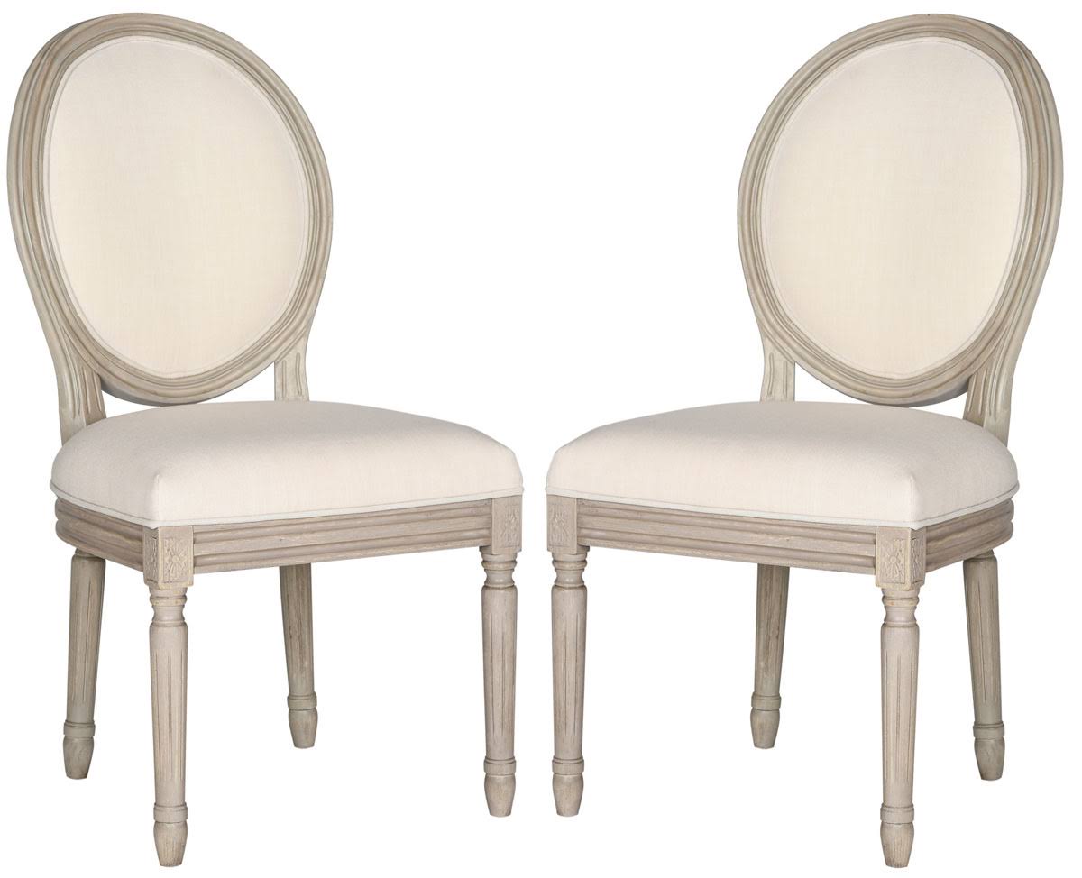 Holloway Oval Side Chair, Set Of 2, Beige