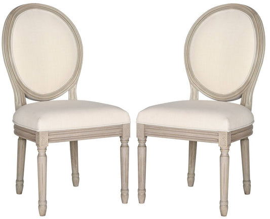 Holloway Oval Side Chair, Set Of 2, Beige