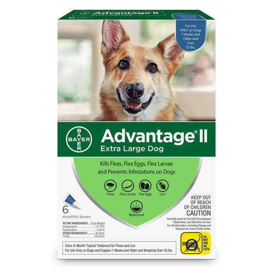 Ii Flea And Lice Topical Monthly Treatment For Extra Large Dogs - 6 Count
