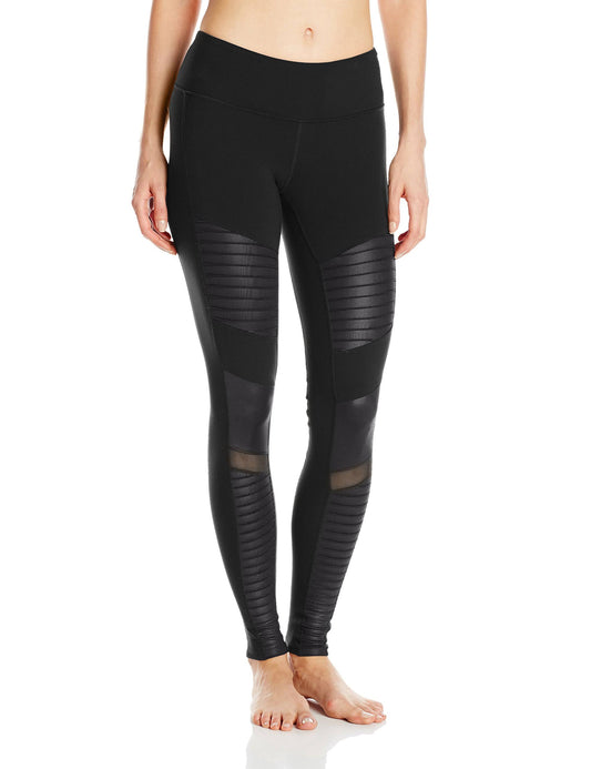 High Waist Moto Legging S / Black