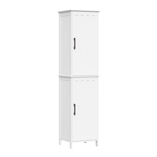 Home Monroe Two-Door Tall Cabinet - White