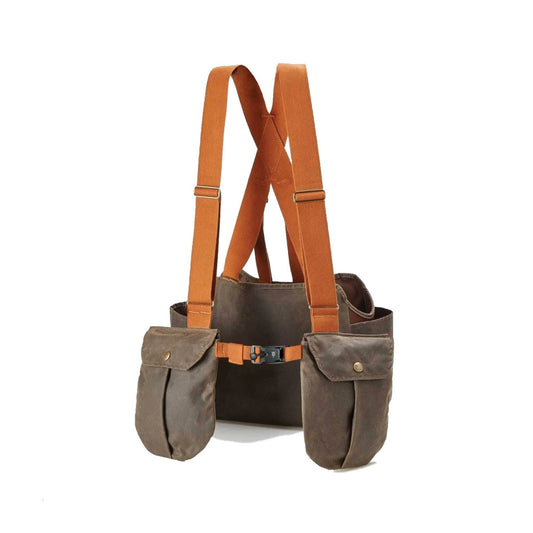 Hunting Strap Vest With Game Pouch | Rye Brown