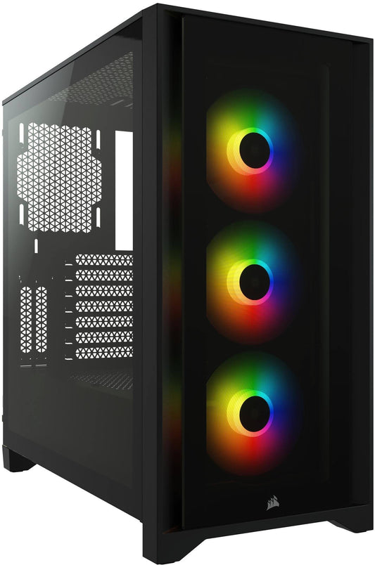 Icue 4000x Rgb Tempered Glass Mid Tower Black Atx Case