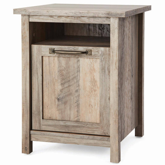 Homes & Gardens Modern Farmhouse Usb Nightstand, Rustic Gray