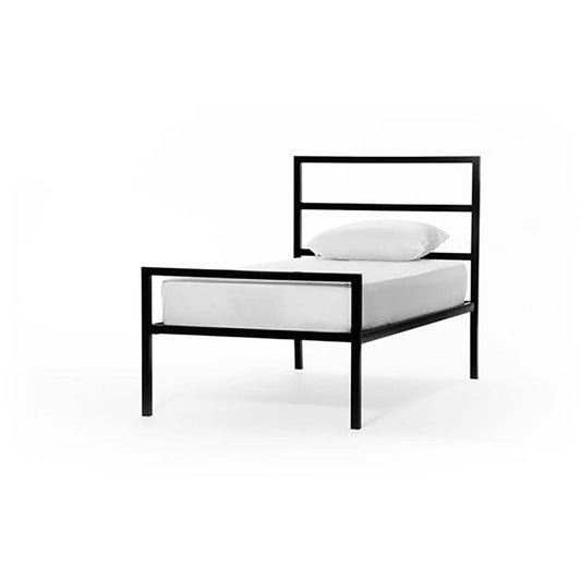 Home Parsons Metal Bed, Black, Twin