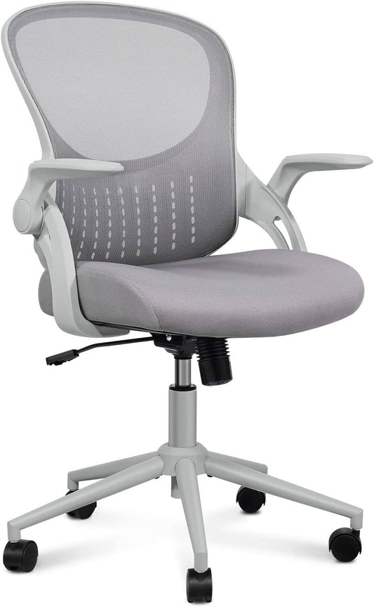 Home Office Chair Ergonomic Desk Chair Mesh Computer Chair, Up Arms, Grey