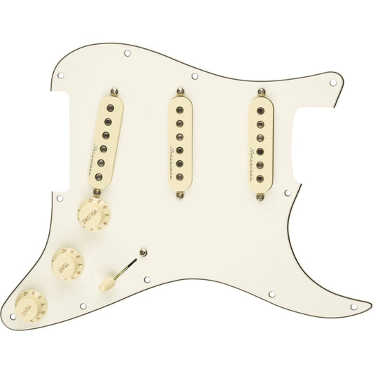 Hot Noiseless Prewired Stratocaster Pickguard - 3-Ply White