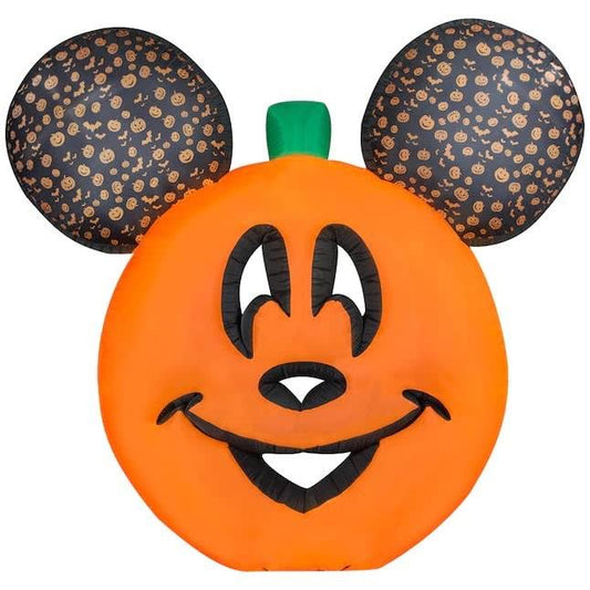 Holiday | 9.5 Ft Mickey Mouse Halloween Jack-O-Lantern Pumpkin Lighted Inflatable | Color: Black/Orange | Size: Os | Mayriemartin's